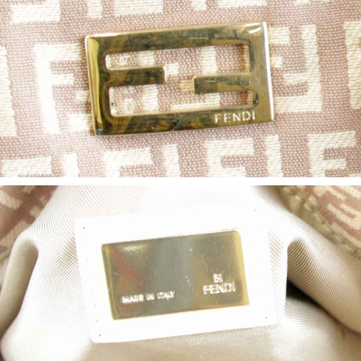 一部難あり『USED』 
FENDI フェンディ 
 ズッキーノ トートバッグ 
キャンバス ベージュ