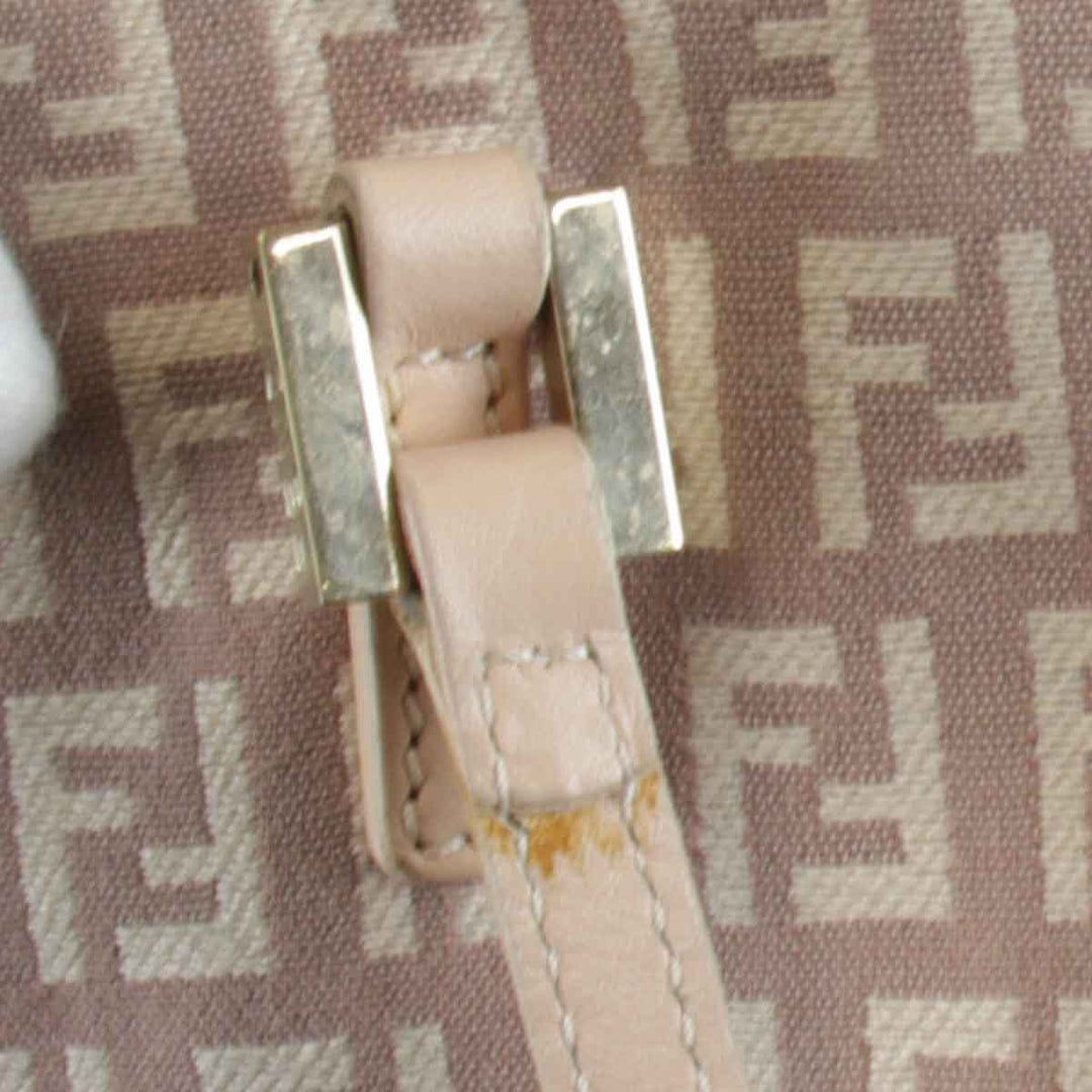 一部難あり『USED』 
FENDI フェンディ 
 ズッキーノ トートバッグ 
キャンバス ベージュ