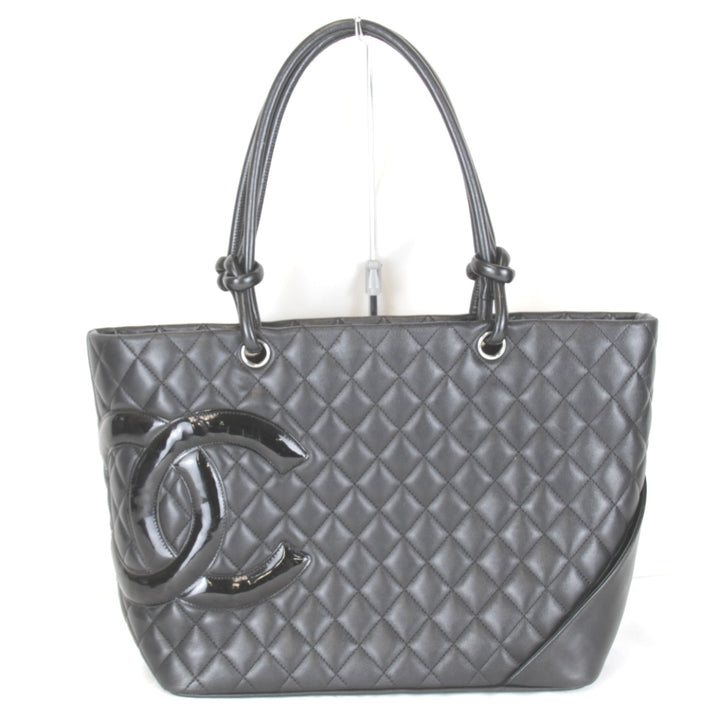 美品『USED』 
CHANEL シャネル 
 カンボンライン ラージトート A25169 トートバッグ 
ラムスキン ブラック