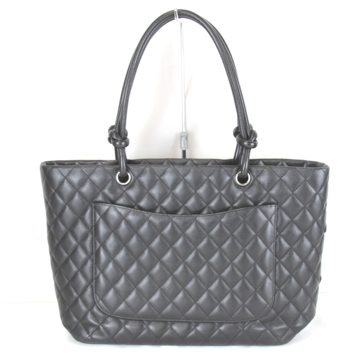 美品『USED』 
CHANEL シャネル 
 カンボンライン ラージトート A25169 トートバッグ 
ラムスキン ブラック