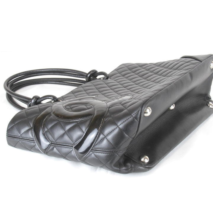 美品『USED』 
CHANEL シャネル 
 カンボンライン ラージトート A25169 トートバッグ 
ラムスキン ブラック