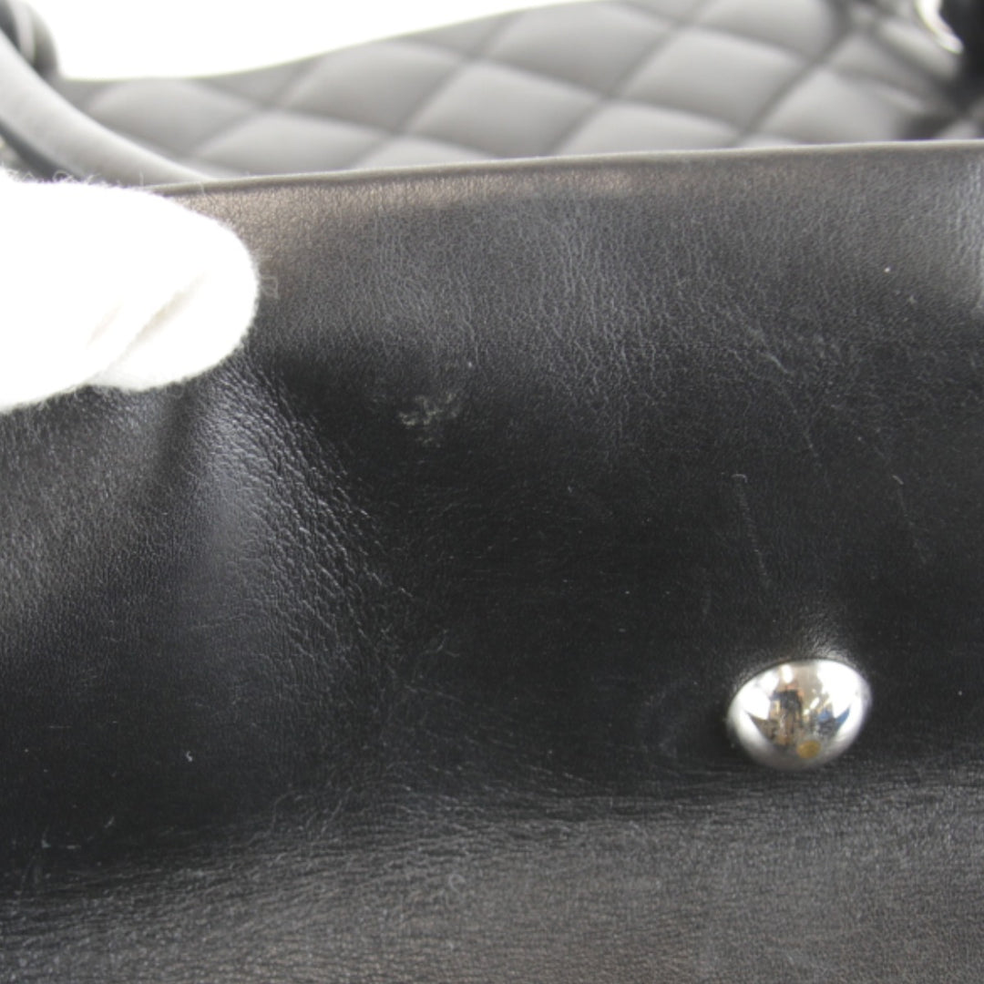 美品『USED』 
CHANEL シャネル 
 カンボンライン ラージトート A25169 トートバッグ 
ラムスキン ブラック