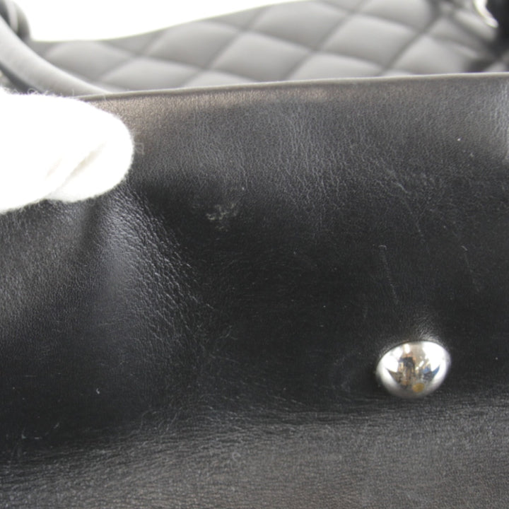 美品『USED』 
CHANEL シャネル 
 カンボンライン ラージトート A25169 トートバッグ 
ラムスキン ブラック