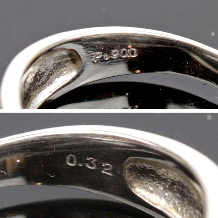 Pt900 
 ダイヤ/0.32ct リング・指輪
 ダイヤモンド 0.32 6.3g