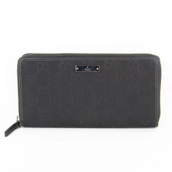 美品『USED』 
GUCCI グッチ 
 307980.2184 長財布 
GGキャンバス ブラック