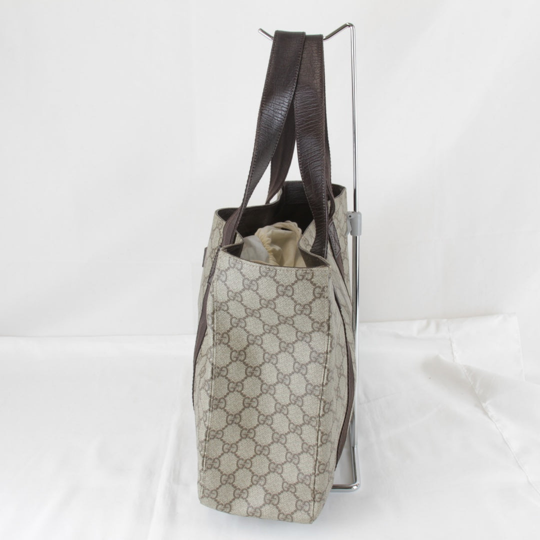 『USED』 
GUCCI グッチ 
 141624・2123 トートバッグ 
GGスプリームキャンバス ブラウン