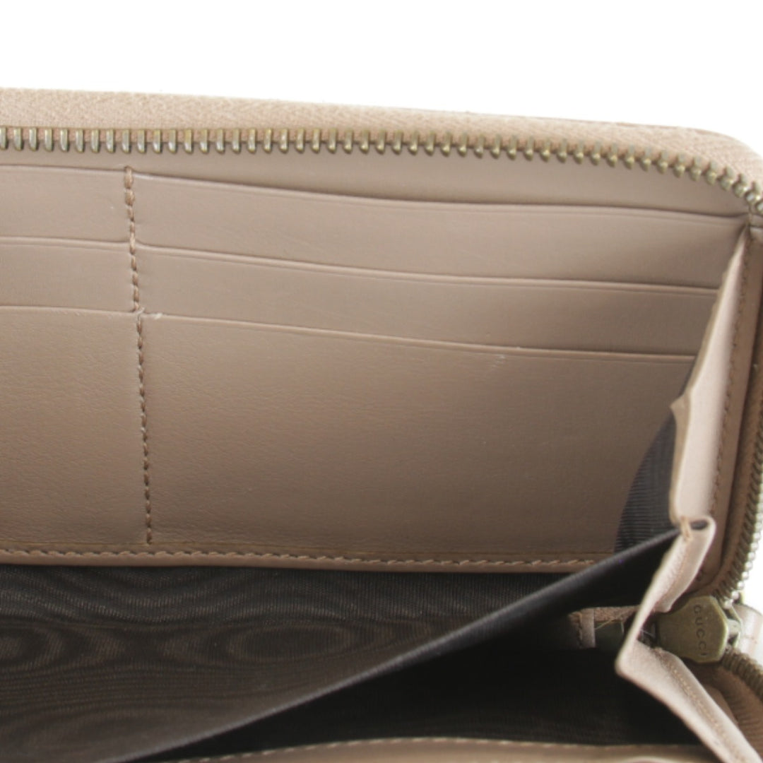 【価格改定】『USED』 
GUCCI グッチ 
 GGマーモント ラウンドジップ 443123・0959 長財布 
レザー ブラウン