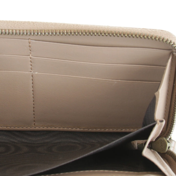 【価格改定】『USED』 
GUCCI グッチ 
 GGマーモント ラウンドジップ 443123・0959 長財布 
レザー ブラウン