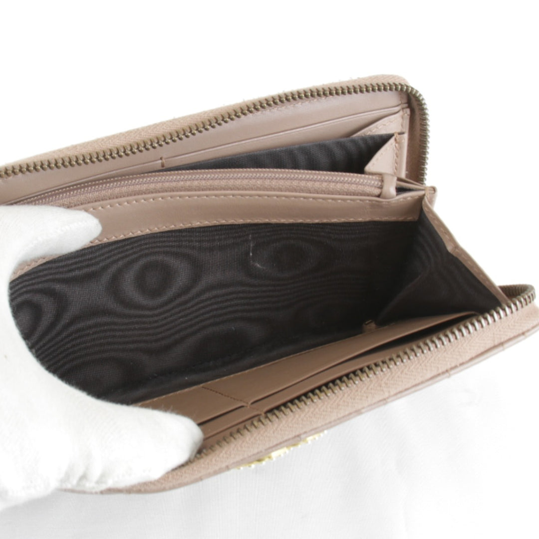 【価格改定】『USED』 
GUCCI グッチ 
 GGマーモント ラウンドジップ 443123・0959 長財布 
レザー ブラウン