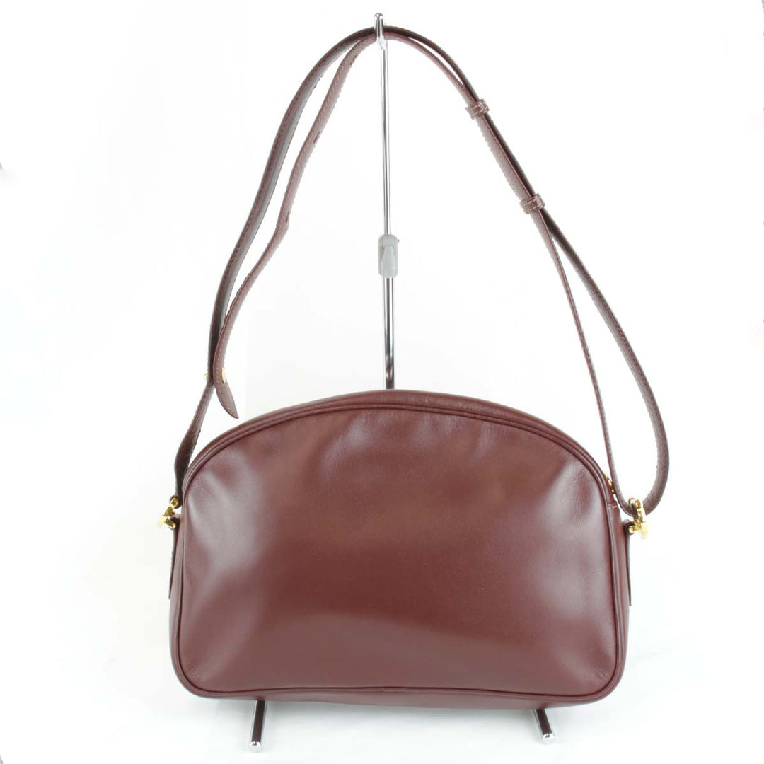 『USED』 
CARTIER カルティエ 
 ショルダーバッグ 
レザー レッド