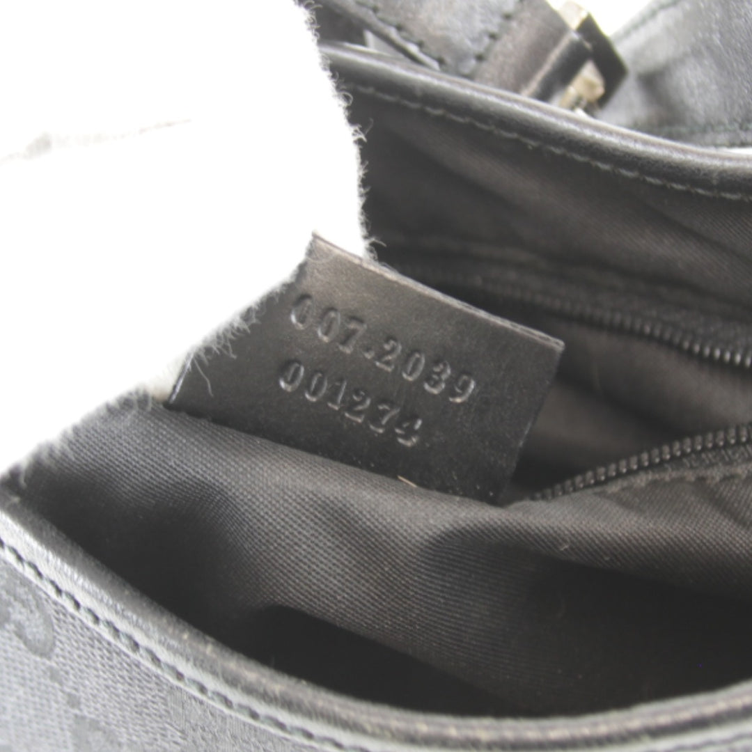 『USED』 
GUCCI グッチ 
 ジャッキー ミニショルダー 007・2039 001274 ショルダーバッグ 
GGキャンバス/レザー ブラック