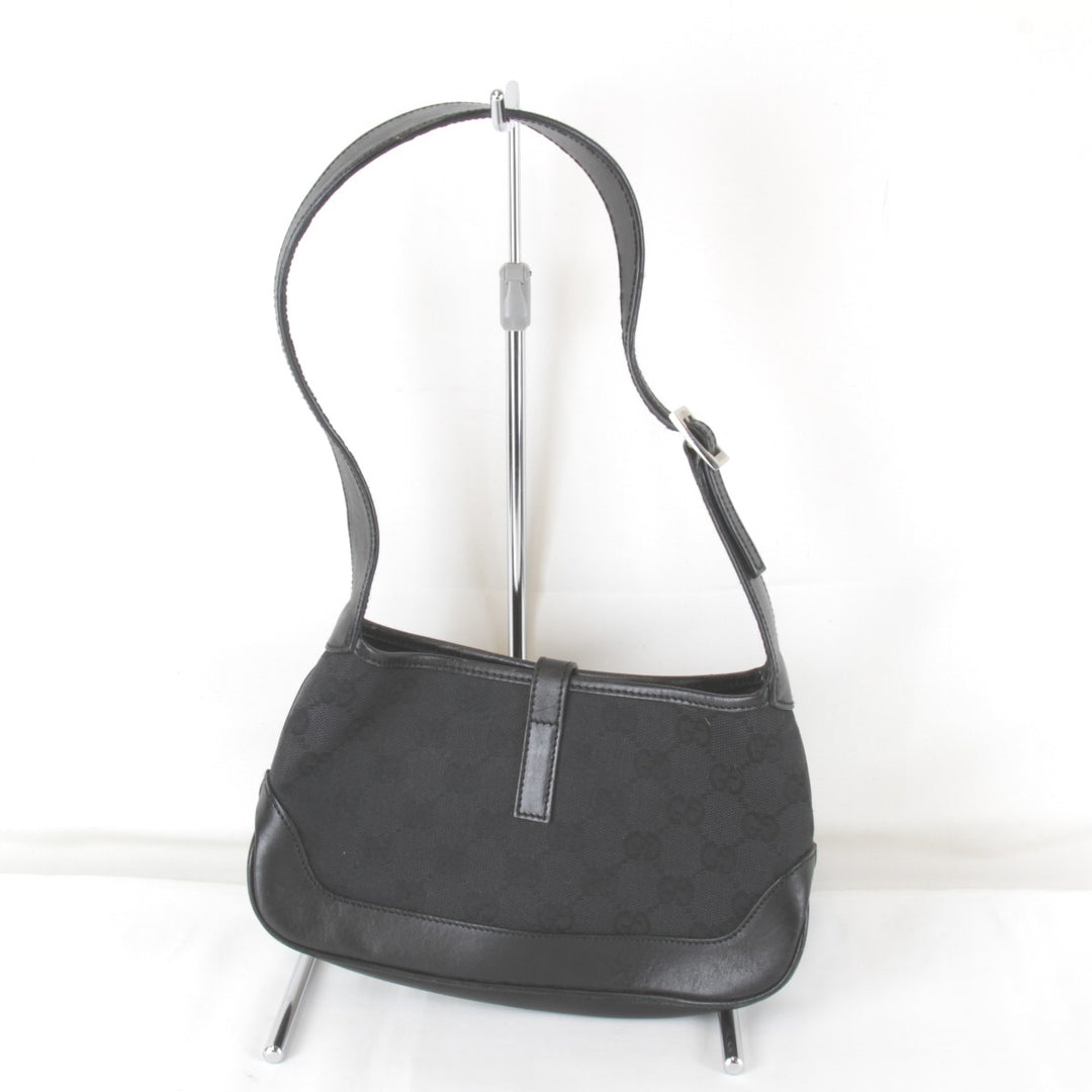『USED』 
GUCCI グッチ 
 ジャッキー ミニショルダー 007・2039 001274 ショルダーバッグ 
GGキャンバス/レザー ブラック