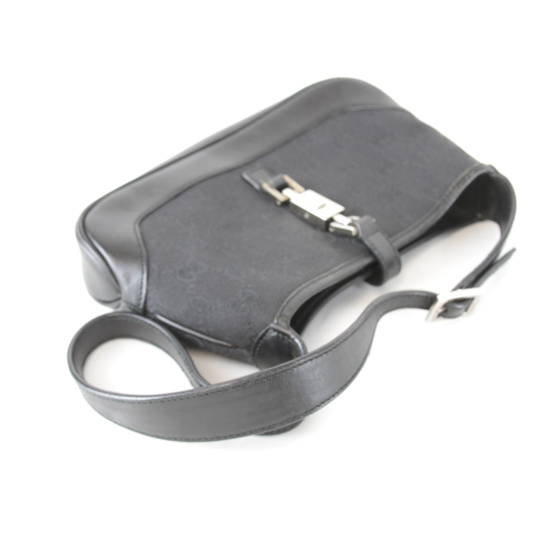 『USED』 
GUCCI グッチ 
 ジャッキー ミニショルダー 007・2039 001274 ショルダーバッグ 
GGキャンバス/レザー ブラック
