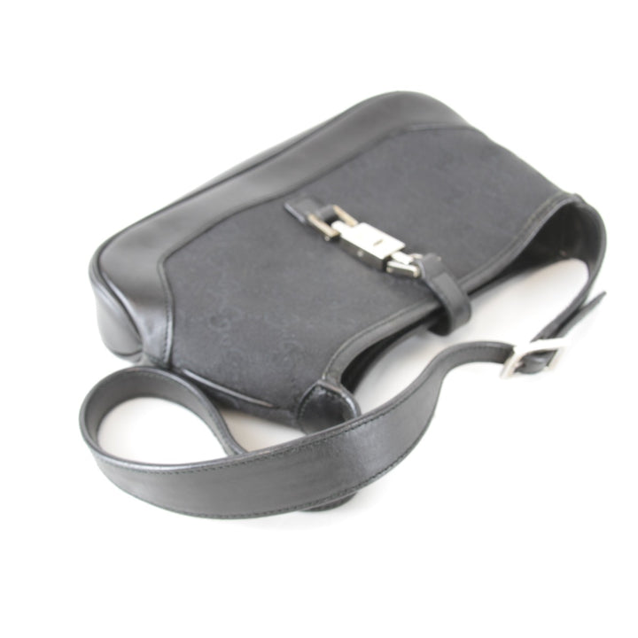 『USED』 
GUCCI グッチ 
 ジャッキー ミニショルダー 007・2039 001274 ショルダーバッグ 
GGキャンバス/レザー ブラック