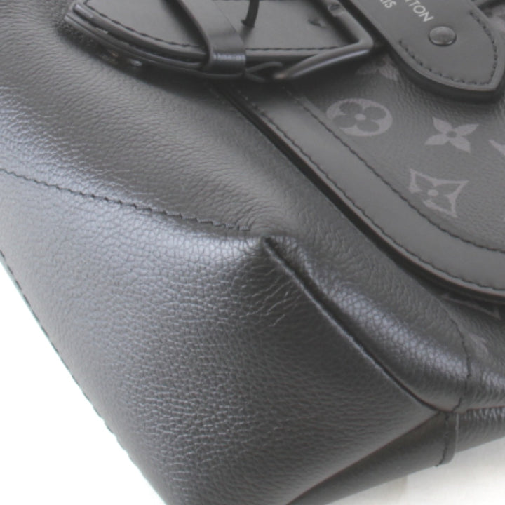 美品『USED』 
LOUIS VUITTON ルイ・ヴィトン 
 ソミュールメッセンジャー M45911 メッセンジャーバッグ 
モノグラムエクリプス/レザー ブラック 汚れにくい素材 高級 クール ハイブランド