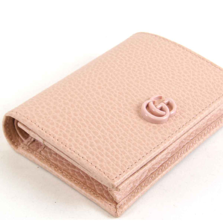 美品『USED』 
GUCCI グッチ 
 456126 203887 二つ折り財布 
レザー ピンク