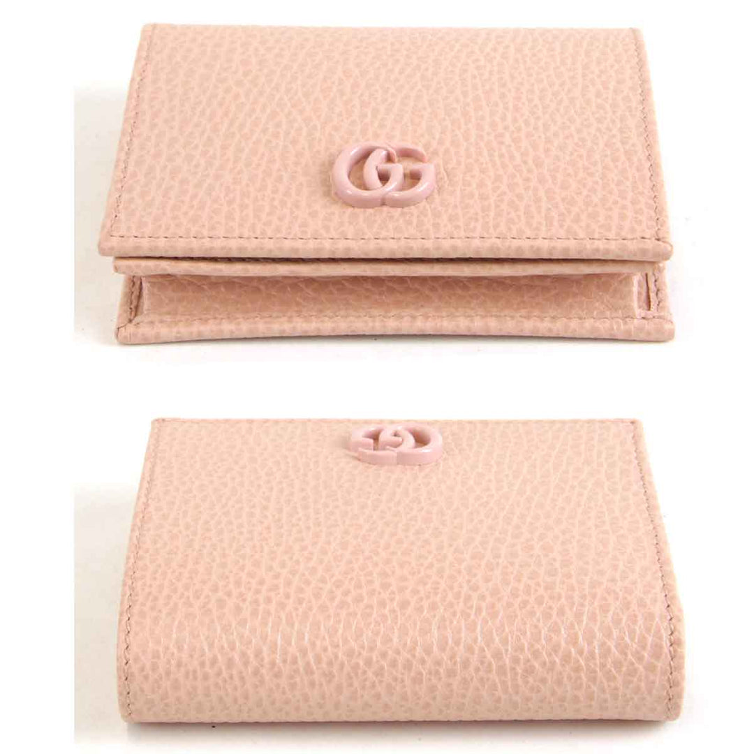美品『USED』 
GUCCI グッチ 
 456126 203887 二つ折り財布 
レザー ピンク