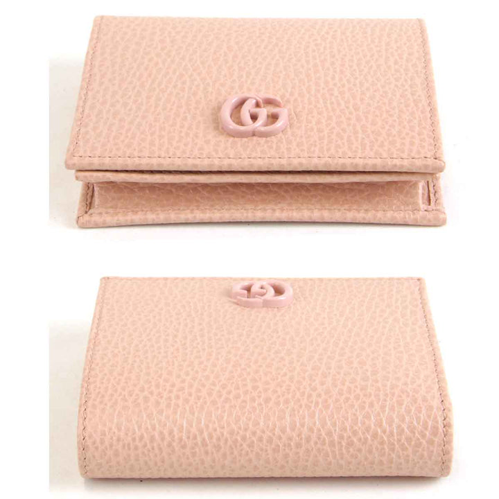 美品『USED』 
GUCCI グッチ 
 456126 203887 二つ折り財布 
レザー ピンク