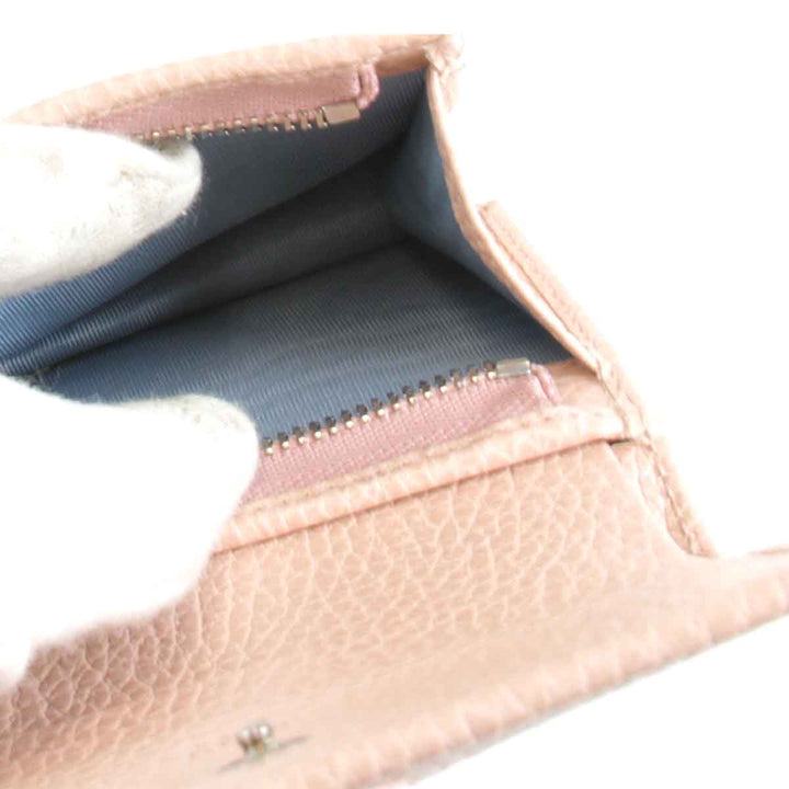 美品『USED』 
GUCCI グッチ 
 456126 203887 二つ折り財布 
レザー ピンク