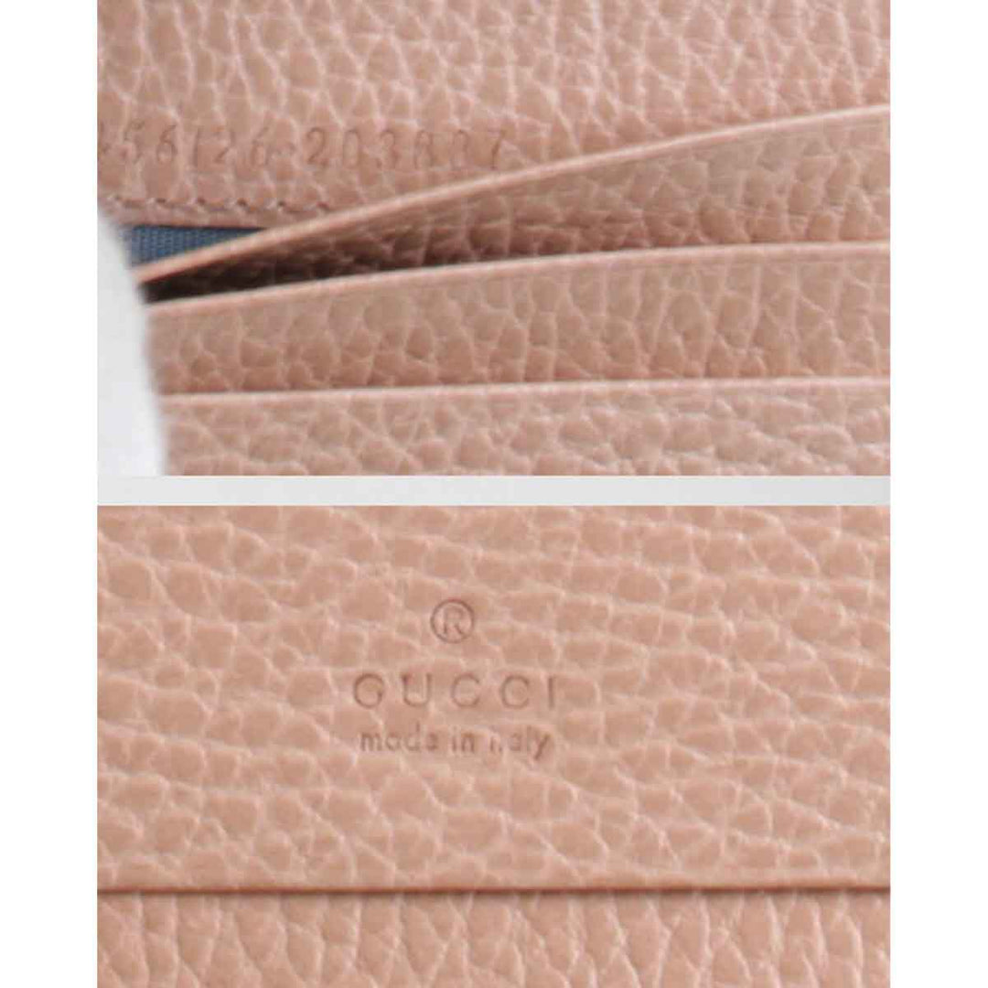 美品『USED』 
GUCCI グッチ 
 456126 203887 二つ折り財布 
レザー ピンク