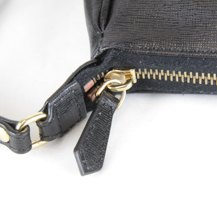 【価格改定】良品『USED』 
FENDI フェンディ 
 ポーチ ショルダーバッグ 
レザー ブラック