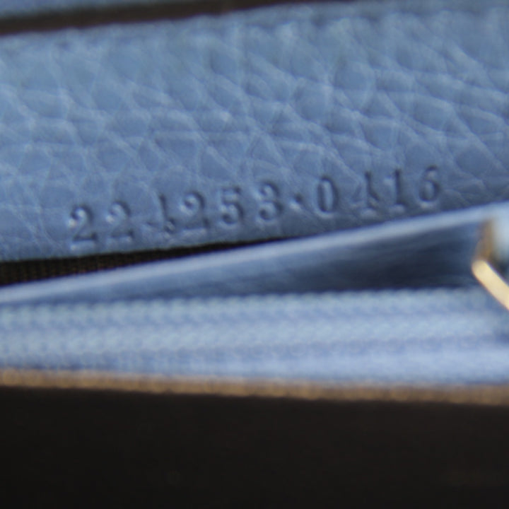 『USED』 
GUCCI グッチ 
 224253・0416 長財布 
キャンバス/レザー ブルー