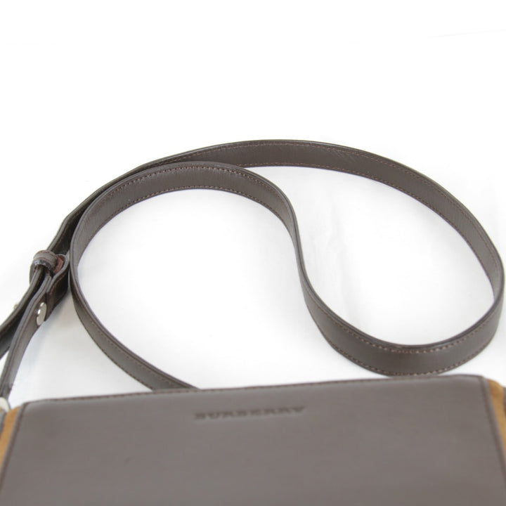【価格改定】『USED』 
BURBERRY LONDON バーバリーロンドン 
 ショルダーバッグ 
レザー/スウェード ブラウン