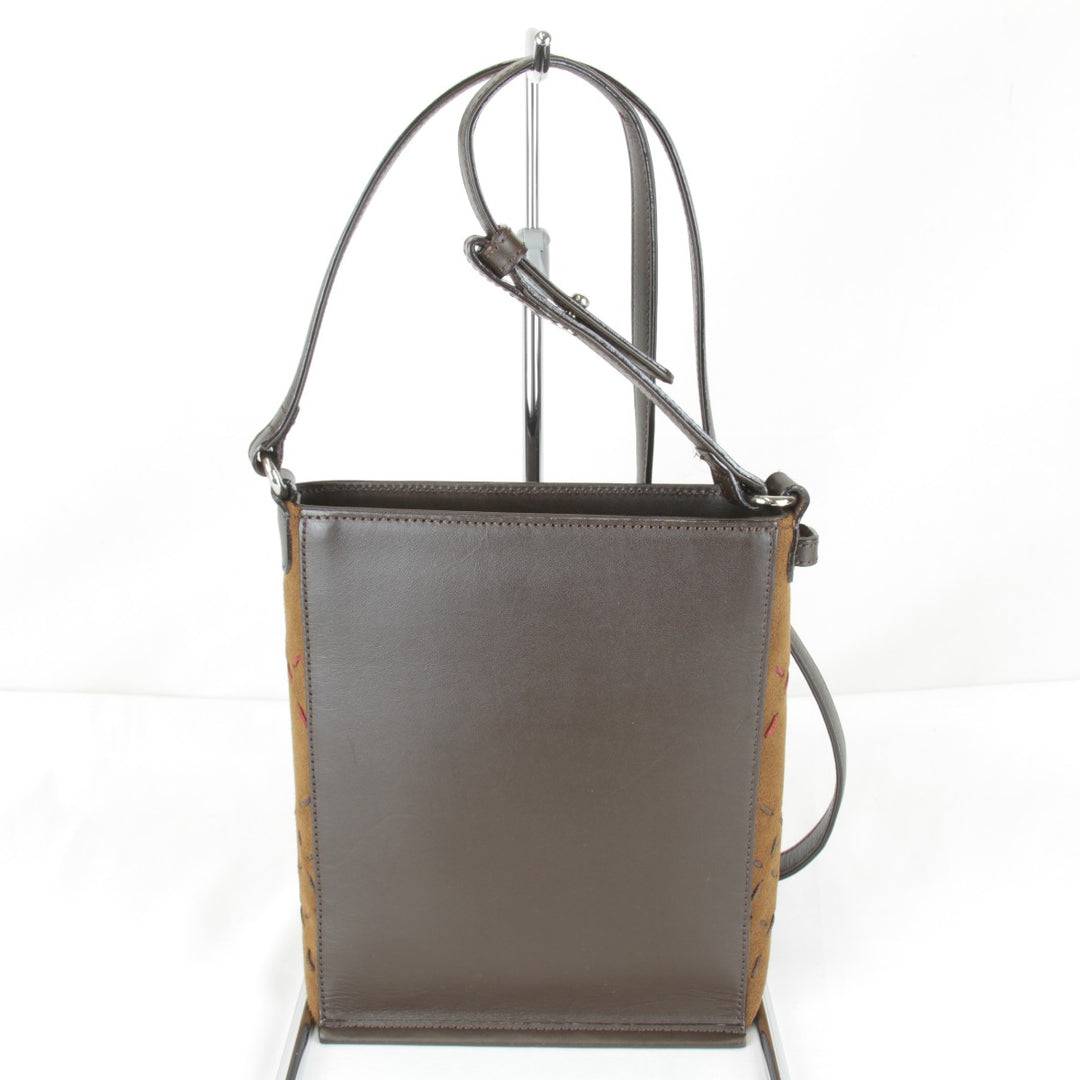 【価格改定】『USED』 
BURBERRY LONDON バーバリーロンドン 
 ショルダーバッグ 
レザー/スウェード ブラウン