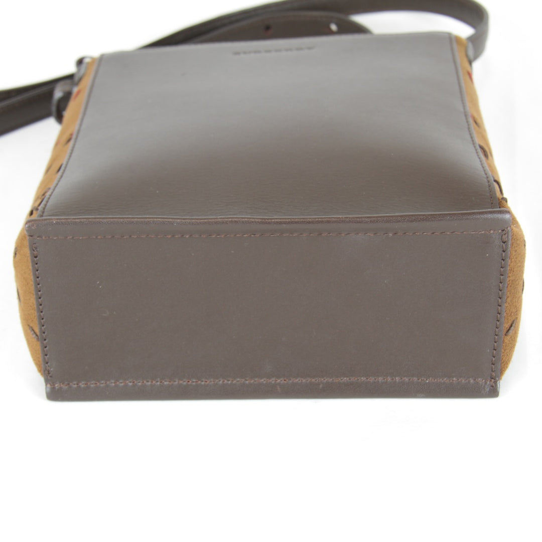 【価格改定】『USED』 
BURBERRY LONDON バーバリーロンドン 
 ショルダーバッグ 
レザー/スウェード ブラウン