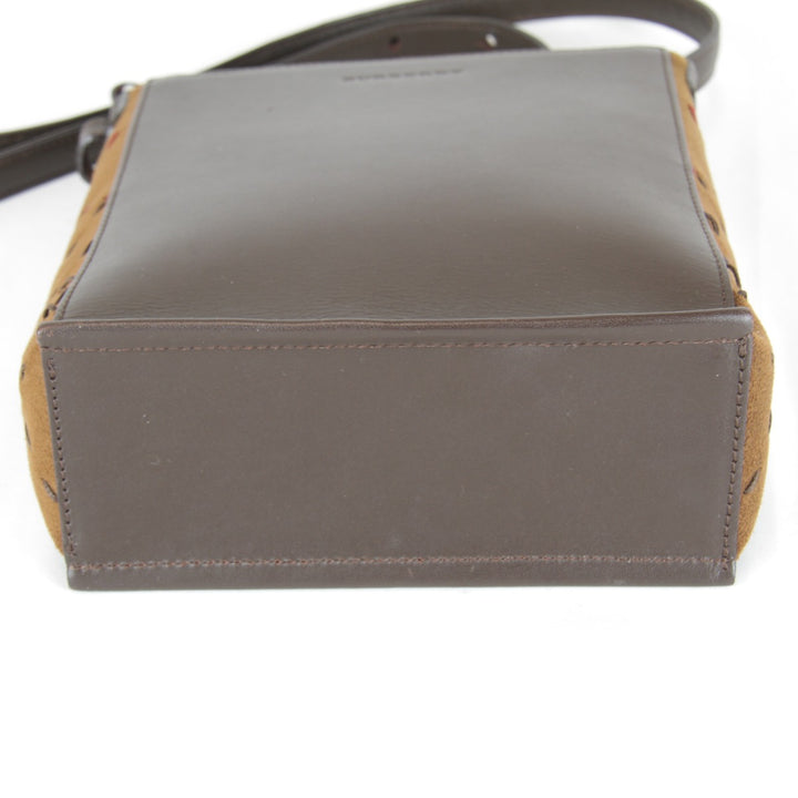 【価格改定】『USED』 
BURBERRY LONDON バーバリーロンドン 
 ショルダーバッグ 
レザー/スウェード ブラウン