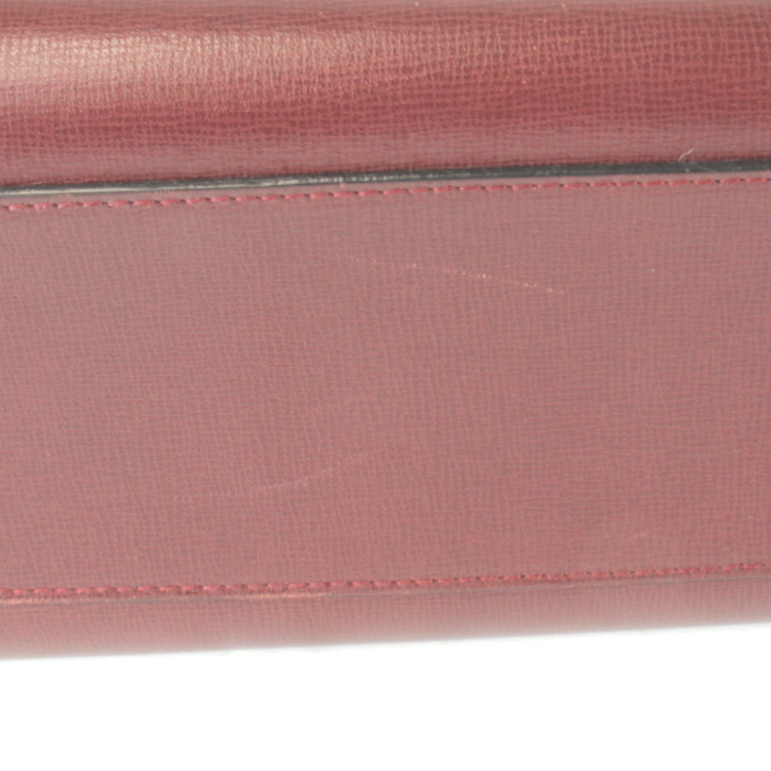 『USED』 
CARTIER カルティエ 
 マストライン ターンロック ショルダー カード有 ショルダーバッグ 
レザー ワインレッド