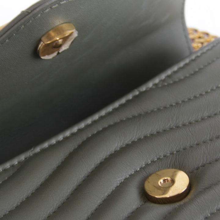 美品『USED』 
LOUIS VUITTON ルイ・ヴィトン 
 ミルティポシェット M56471/シリアル不明 ショルダーバッグ 
レザー カーキ