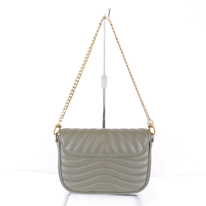 美品『USED』 
LOUIS VUITTON ルイ・ヴィトン 
 ミルティポシェット M56471/シリアル不明 ショルダーバッグ 
レザー カーキ