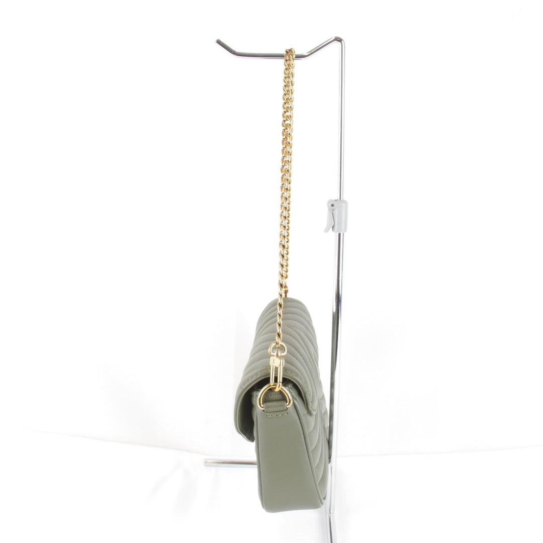 美品『USED』 
LOUIS VUITTON ルイ・ヴィトン 
 ミルティポシェット M56471/シリアル不明 ショルダーバッグ 
レザー カーキ