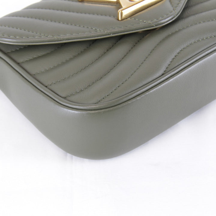 美品『USED』 
LOUIS VUITTON ルイ・ヴィトン 
 ミルティポシェット M56471/シリアル不明 ショルダーバッグ 
レザー カーキ
