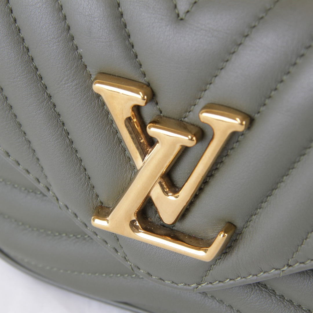 美品『USED』 
LOUIS VUITTON ルイ・ヴィトン 
 ミルティポシェット M56471/シリアル不明 ショルダーバッグ 
レザー カーキ