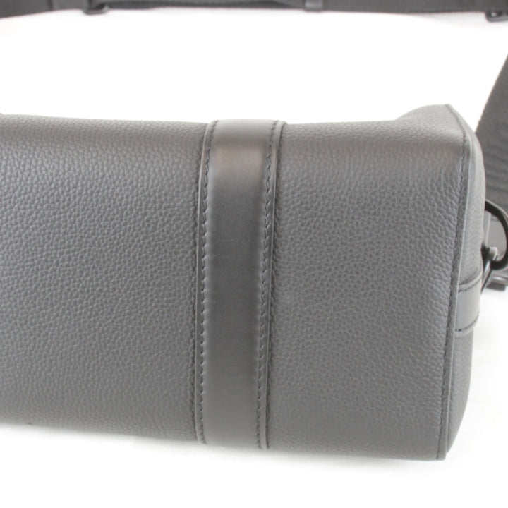 【価格改定】美品『USED』 
LOUIS VUITTON ルイ・ヴィトン 
 アエログラム シティ・キーポル M59255 ショルダーバッグ 
レザー ブラック 高級 ハイブランド シンプル コンパクト