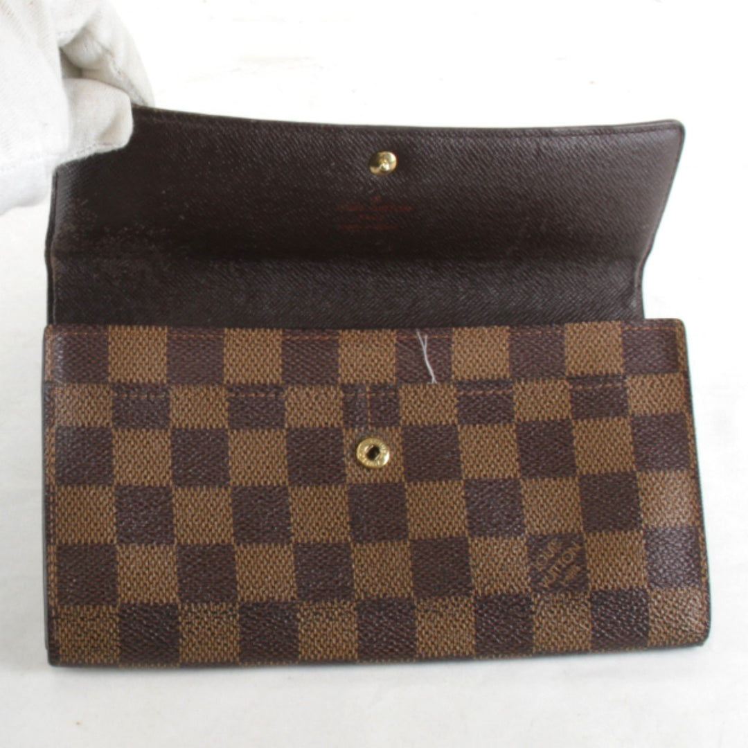 『USED』 
LOUIS VUITTON ルイ・ヴィトン 
 ポシェット ポルトモネ クレディ N61724 長財布 
ダミエキャンバス ブラウン