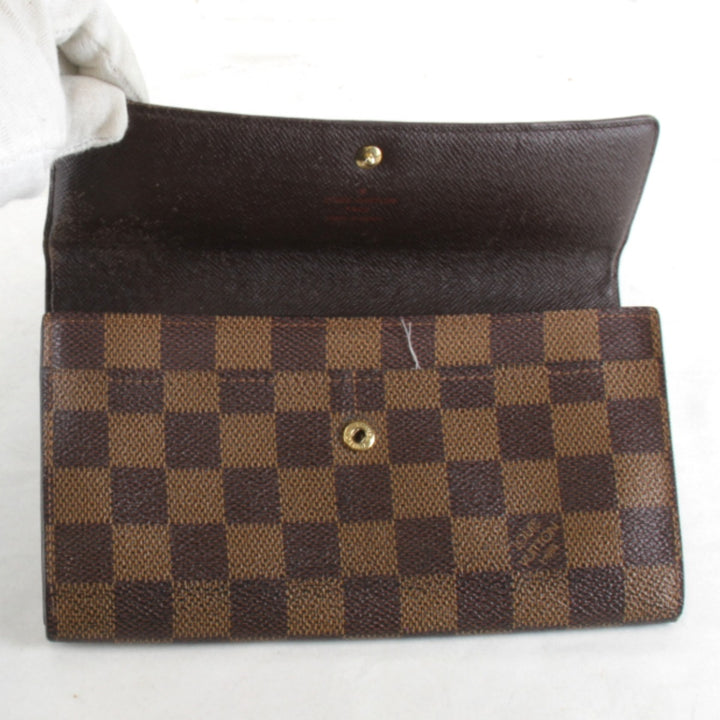 『USED』 
LOUIS VUITTON ルイ・ヴィトン 
 ポシェット ポルトモネ クレディ N61724 長財布 
ダミエキャンバス ブラウン