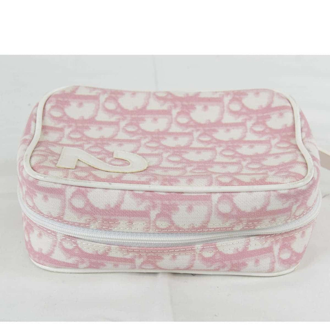 『USED』 
Christian Dior クリスチャンディオール 
 トロッター ポーチ 
PVC ピンク