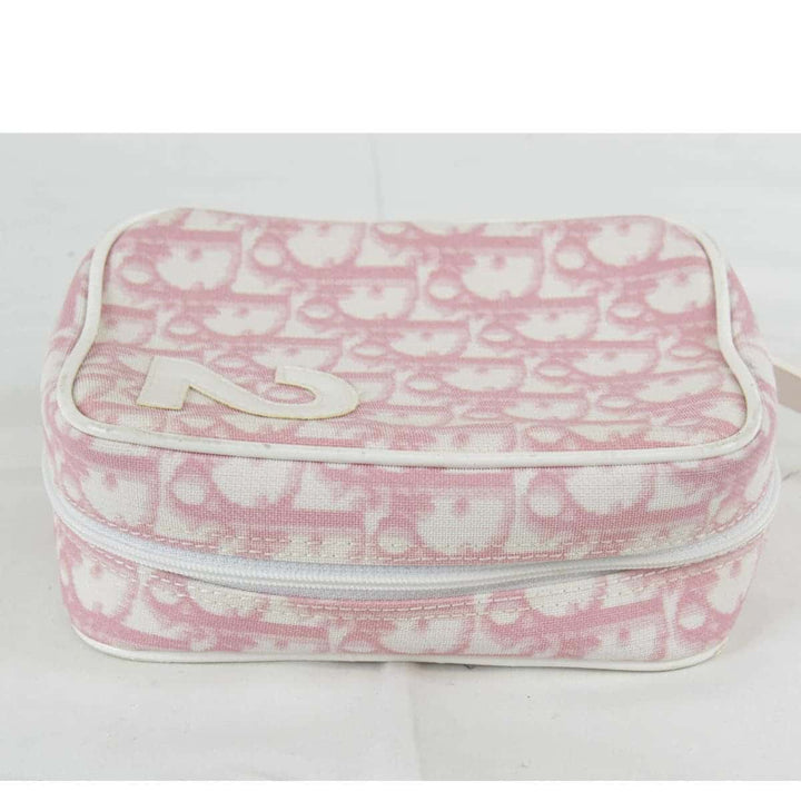 『USED』 
Christian Dior クリスチャンディオール 
 トロッター ポーチ 
PVC ピンク