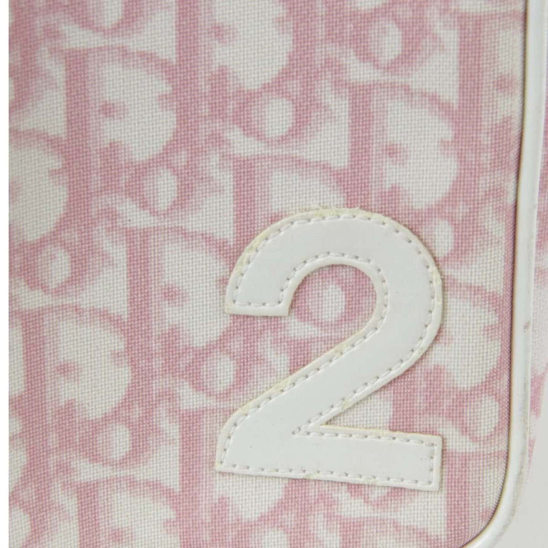 『USED』 
Christian Dior クリスチャンディオール 
 トロッター ポーチ 
PVC ピンク