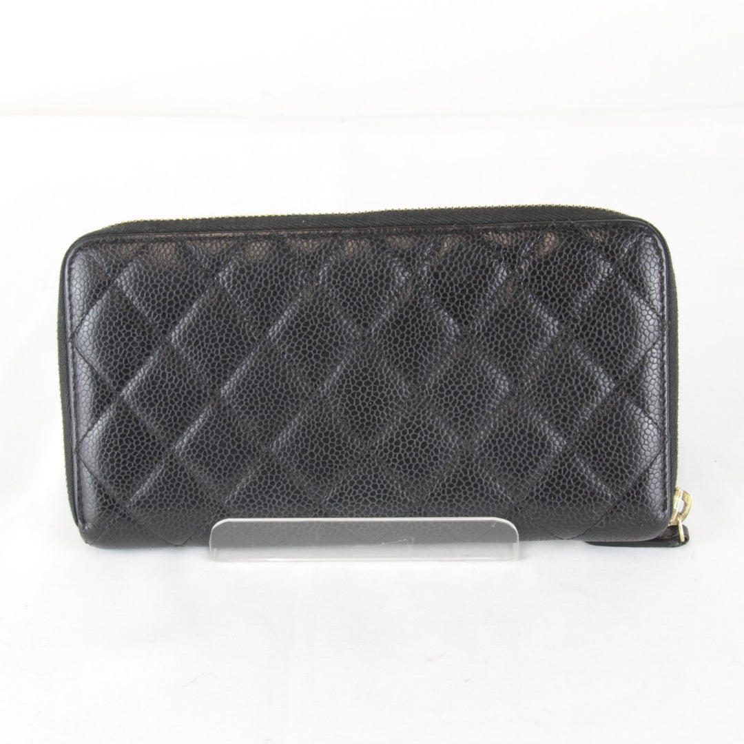 【価格改定】『USED』 
CHANEL シャネル 
 長財布 
グレインカーフレザー ブラック