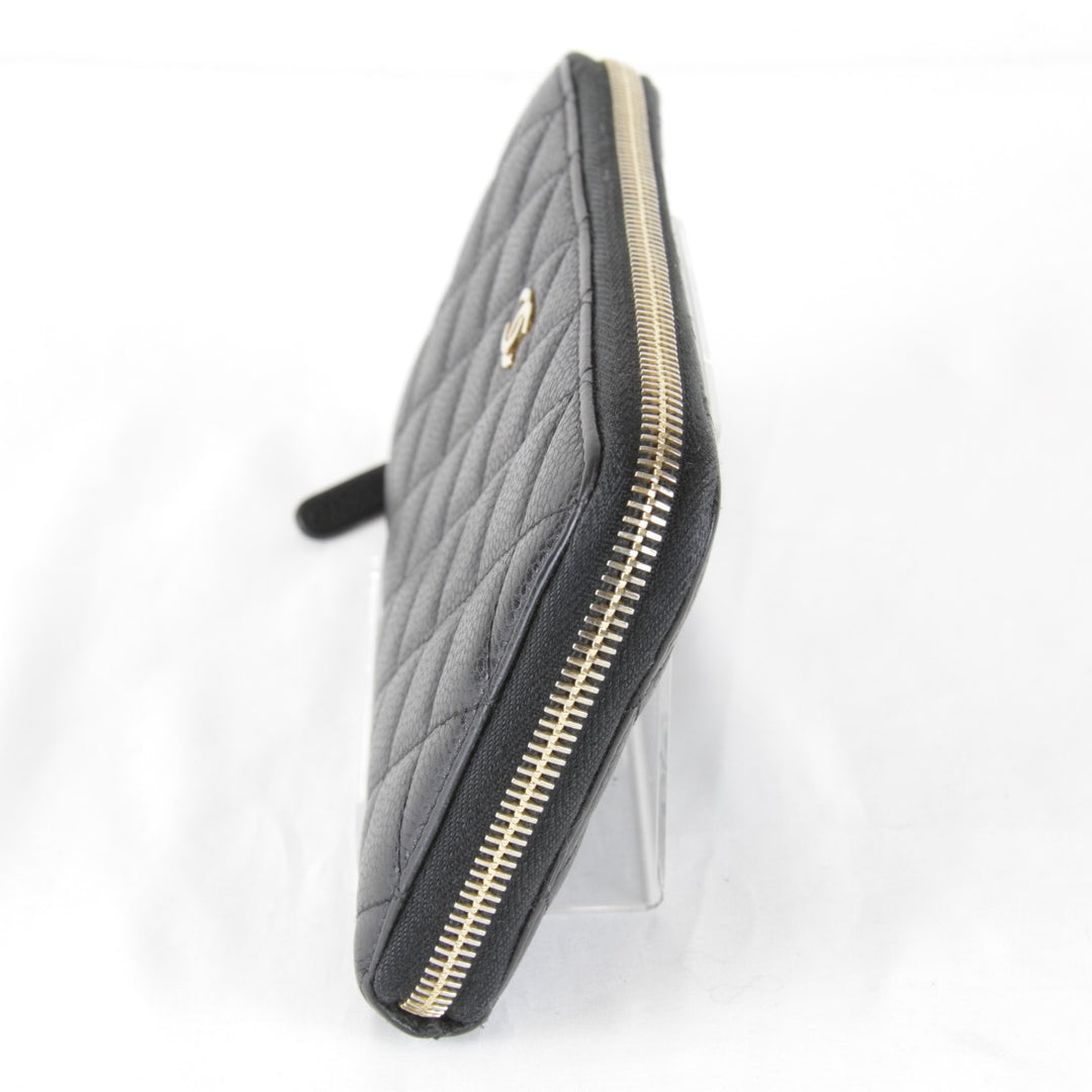 【価格改定】『USED』 
CHANEL シャネル 
 長財布 
グレインカーフレザー ブラック