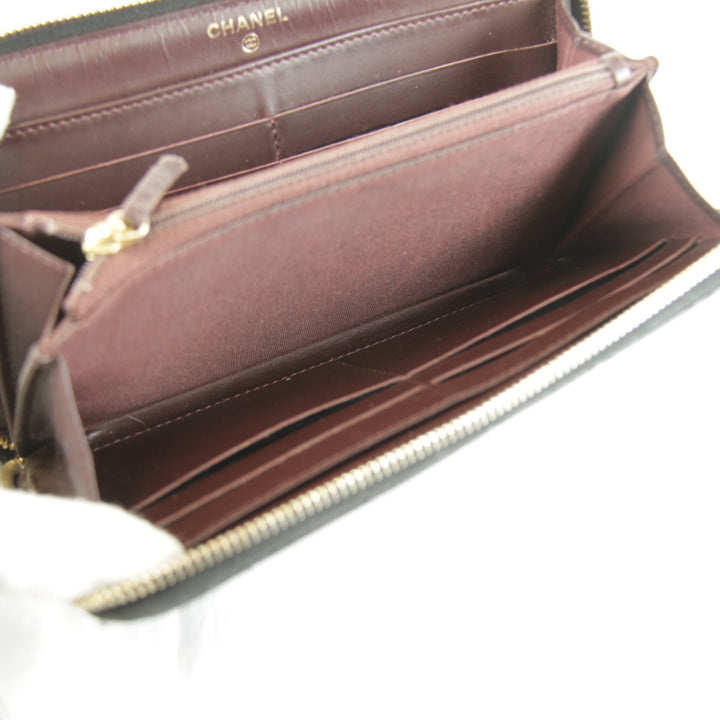 【価格改定】『USED』 
CHANEL シャネル 
 長財布 
グレインカーフレザー ブラック