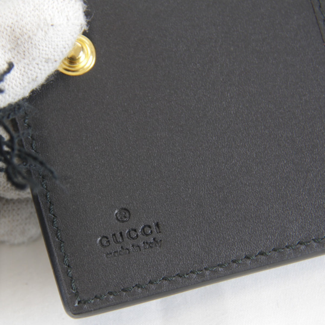 【価格改定】超美品『USED』 
GUCCI グッチ 
 476081・0416 三つ折り財布 
 ブラック