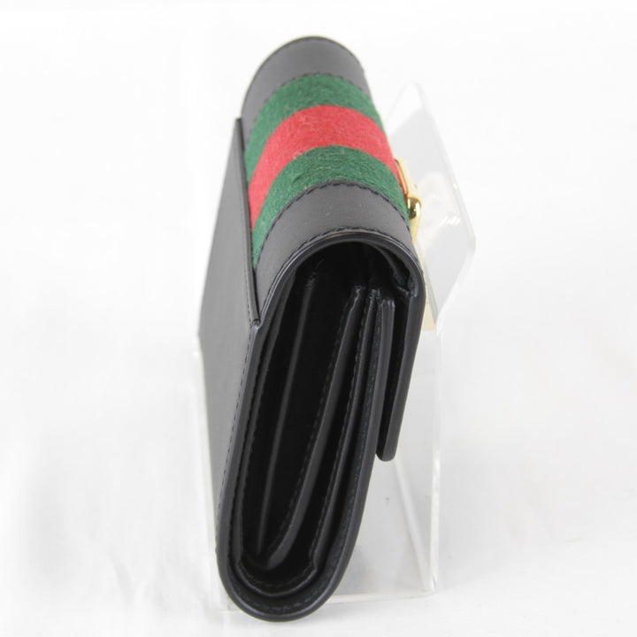 【価格改定】超美品『USED』 
GUCCI グッチ 
 476081・0416 三つ折り財布 
 ブラック
