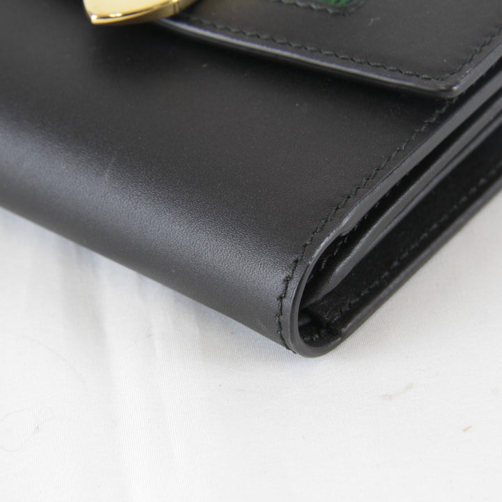 【価格改定】超美品『USED』 
GUCCI グッチ 
 476081・0416 三つ折り財布 
 ブラック