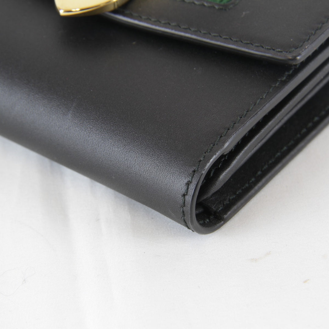 【価格改定】超美品『USED』 
GUCCI グッチ 
 476081・0416 三つ折り財布 
 ブラック
