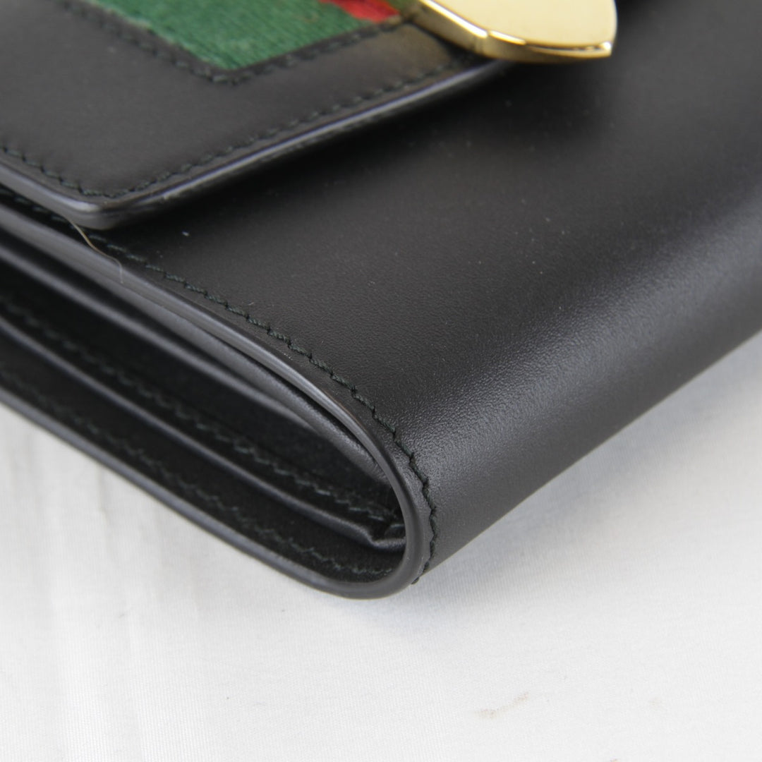 【価格改定】超美品『USED』 
GUCCI グッチ 
 476081・0416 三つ折り財布 
 ブラック